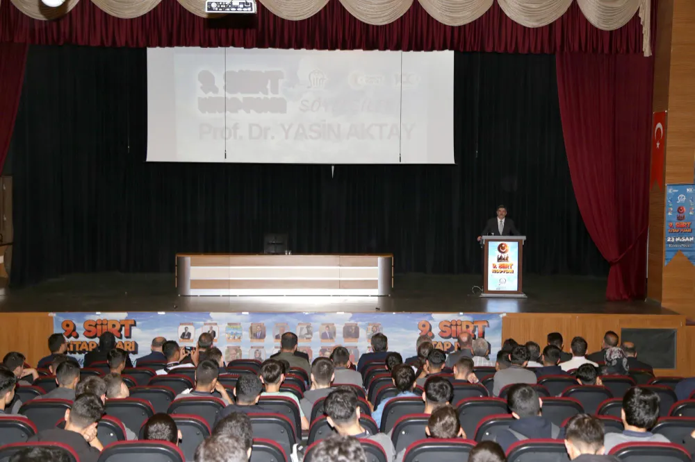 SİÜ Rektörü  Prof. Dr. Nihat Şındak, Prof. Dr. Yasin Aktayın Söyleşisine Katıldı