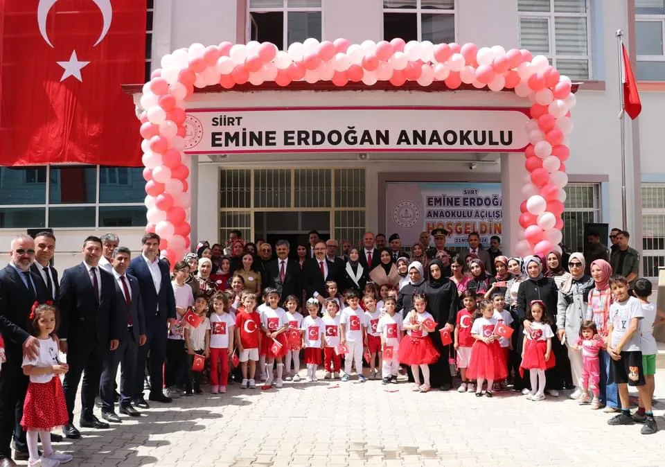Siirt’te Emine Erdoğan Anaokulunun Açılışı Yapıldı