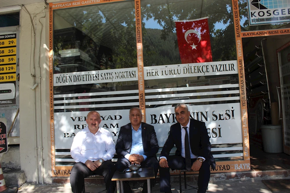 Başkan Gülümser ve Meclis Üyesi Türköz’den Baykan’ın Sesi Gazetesine Ziyareti