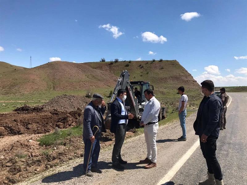 Kaymakam / Belediye Başkanvekili Tunç, Çiftlik Mahallesi Kanalizasyon Çalışmalarını Yerinde İnceledi.