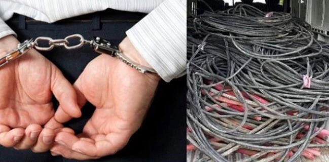 Kablo Hırsızına tutuklama