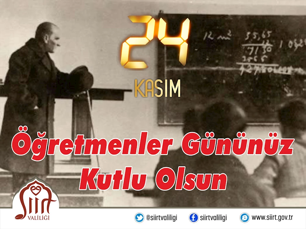 Vali Osman Hacıbektaşoğlu’nun “Öğretmenler Günü” Kutlama Mesajı
