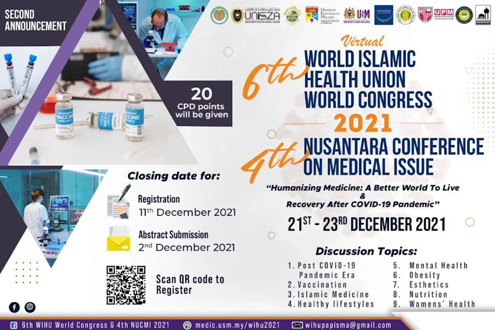 Sağlık-der 6. Dünya Müslüman Sağlık Toplulukları Kongresi Yapılacak.