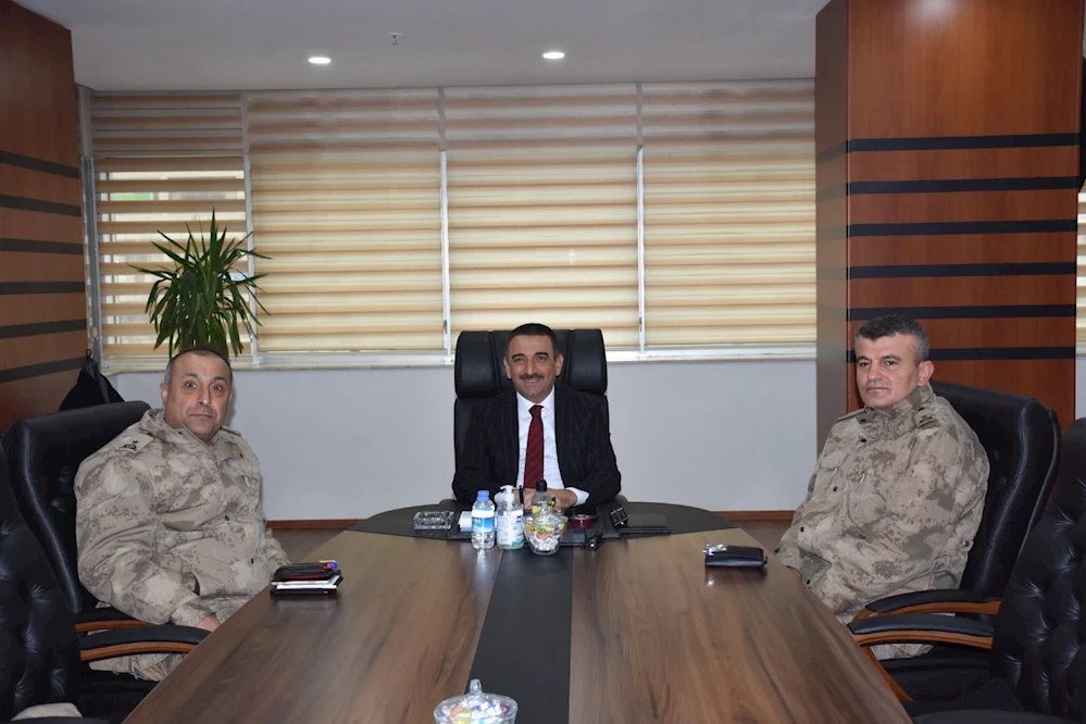 Şırnak Jandarma Bölge Komutanı Tekin Aktemur, Vali Hacıbektaşoğlu’nu Ziyaret Etti