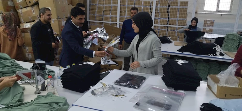 Kaymakam / Belediye Başkanvekili Bağlı, Tekstil Fabrikasını ziyaret etti.