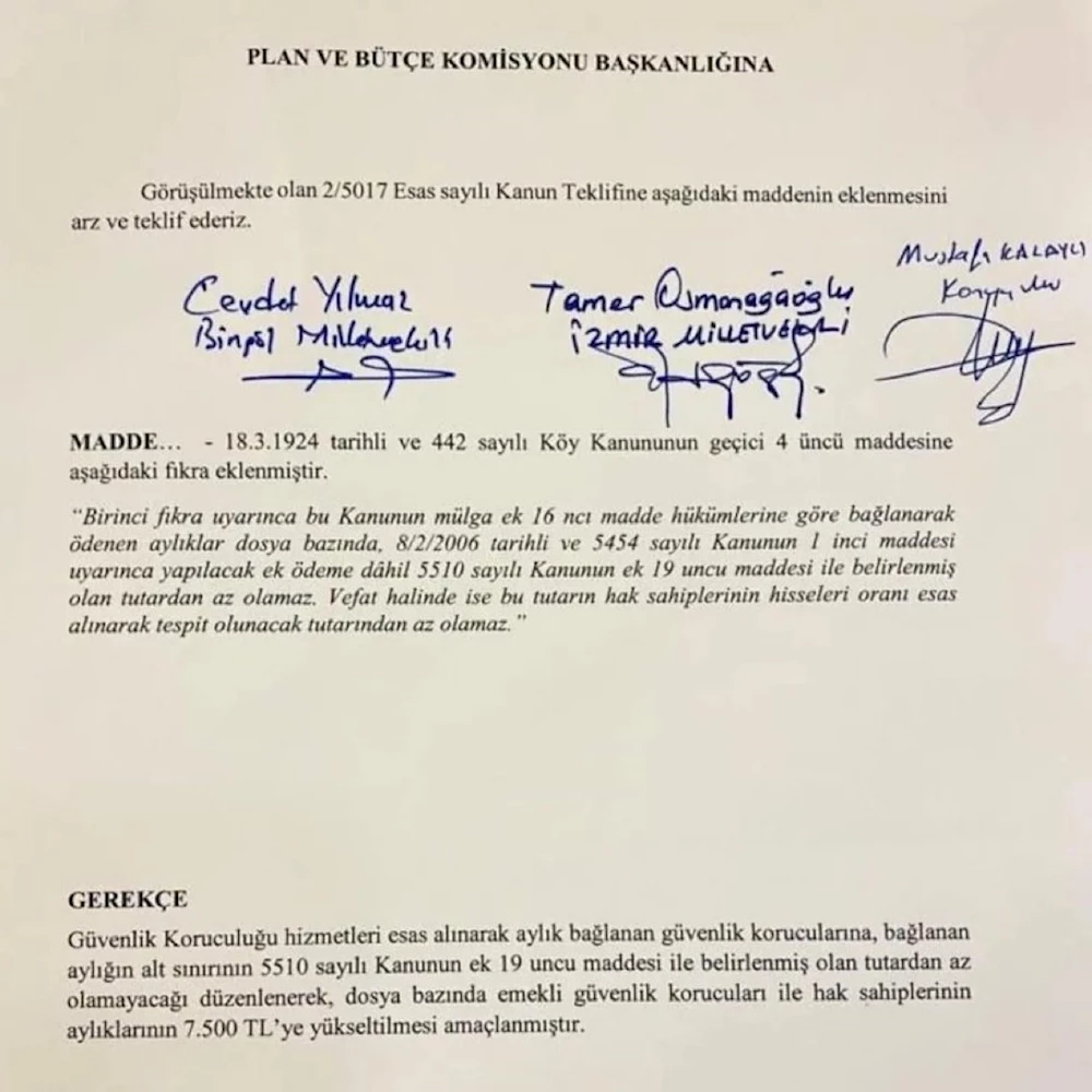 Başkan Erdoğan, Emekli Güvenlik Korucuları için düğmeye bastı.